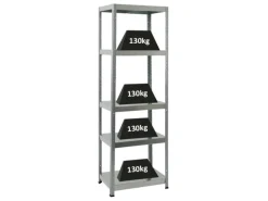 PROREGAL Schwerlastregal Steel Eagle HxBxT 180 x 60 x 40 cm Fachlast 130 kg Verzinkt