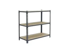 PROREGAL Schwerlastregal Baby Muli HxBxT 90 x 120 x 40 cm 3 Fachböden Fachlast 200 kg Grau