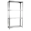 PROREGAL Schwerlastregal Mid Metal Shark HxBxT 150 x 120 x 50 cm Fachlast 200 kg Verzinkt