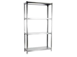 PROREGAL Schwerlastregal Mid Metal Shark HxBxT 150 x 120 x 50 cm Fachlast 200 kg Verzinkt