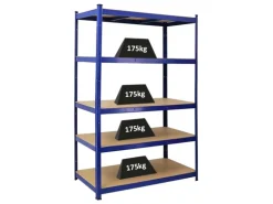 PROREGAL Schwerlastregal Taurus HxBxT 180 x 120 x 60 cm Fachlast 175 kg Blau