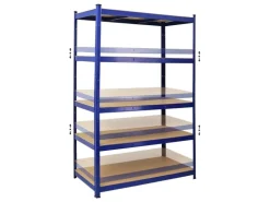 PROREGAL Schwerlastregal Taurus HxBxT 180 x 120 x 60 cm Fachlast 175 kg Blau