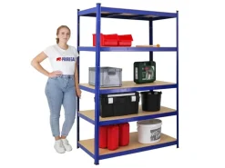PROREGAL Schwerlastregal Taurus HxBxT 180 x 120 x 60 cm Fachlast 175 kg Blau