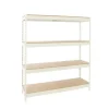 PROREGAL Schwerlastregal Wood Beast Four HxBxT 200 x 180 x 45 cm Fachlast 600 kg Weiß
