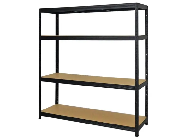 PROREGAL Schwerlastregal Giant Elephant HxBxT 160 x 150 x 45 cm Fachlast 200 kg Schwarz