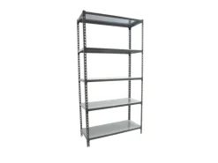 PROREGAL Schwerlastregal Big Metal Shark HxBxT 200 x 100 x 40 cm Fachlast 180 kg Anthrazit-Verzinkt