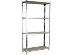 PROREGAL Schwerlastregal Mid Muli HxBxT 150 x 100 x 40 cm 4 Fachböden Fachlast 150 kg Verzinkt