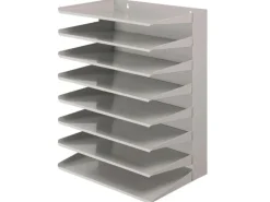 PROREGAL Sortierregal Aus Metall Mit 8 Fächern HxBxT 50 x 38 x 25 cm Bis DIN A4-Format Grau