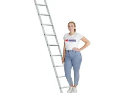PROREGAL Sprossen-Anlegeleiter Economy Plus Ohne Traverse 9 Sprossen Arbeitshöhe 3,46 m Traglast 150 kg