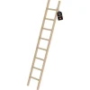 PROREGAL Sprossen-Anlegeleiter Holz Ohne Traverse 8 Sprossen