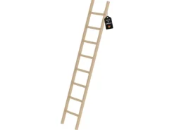 PROREGAL Sprossen-Anlegeleiter Holz Ohne Traverse 8 Sprossen