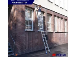 PROREGAL Sprossen-Mehrzweckleiter APOLLO 3-In-1 Aluminiumleiter 4x5 Sprossen Bis Zu 5 M Höhe 150 kg Traglast Silber Klappleiter Stehleiter