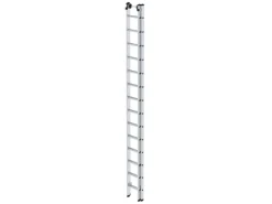PROREGAL Sprossen-Schiebeleiter 2-Teilig Ohne Traverse 2 x 14 Sprossen