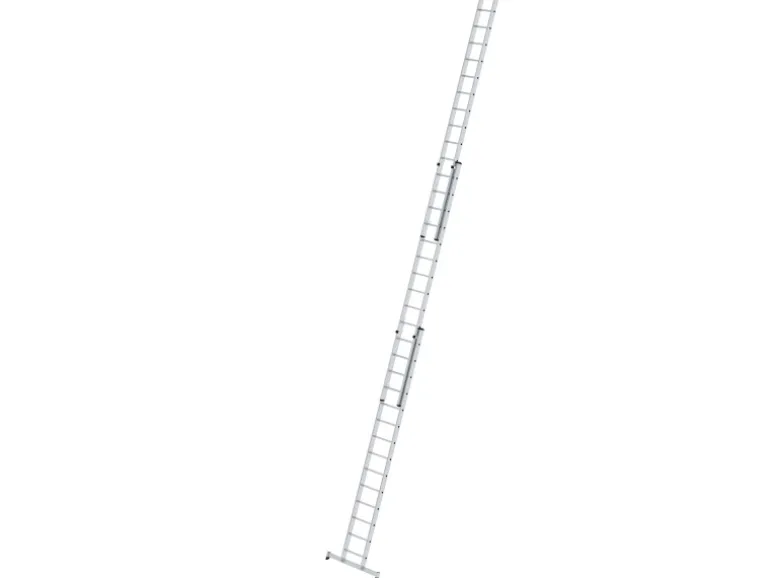 PROREGAL Sprossen-Schiebeleiter 3-Teilig mit Traverse 3 x 14 Sprossen