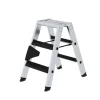 PROREGAL Stufen-Stehleiter Beidseitig Begehbar mit Clip-Step Relax 2 x 3 Stufen