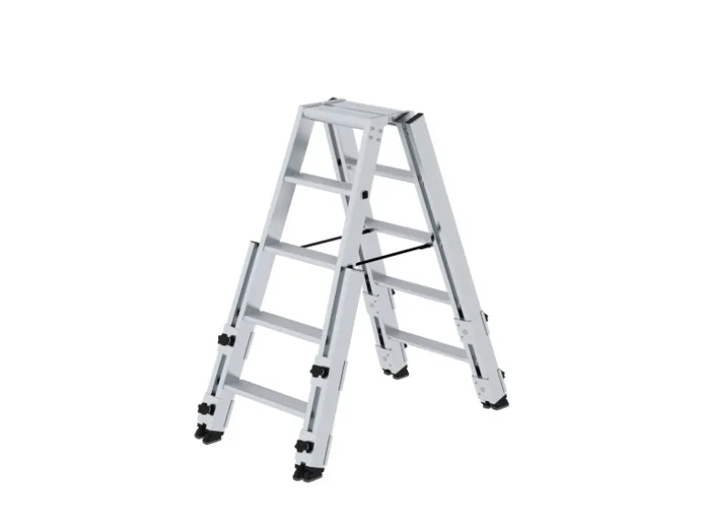 PROREGAL Stufen-Stehleiter Treppengängig 2 x 5 Stufen