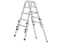 PROREGAL Stufen-Stehleiter Treppengängig 2 x 5 Stufen