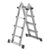PROREGAL Teleskopleiter 4-Teilig mit Traverse 4 x 4 Sprossen