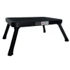 PROREGAL Tritthocker Klappbar 18x47x32cm Traglast 150kg Stahl Matt Schwarz Hocker Klapphocker Falthocker Haushaltsleiter Trittleiter
