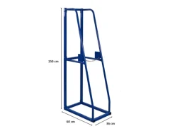 PROREGAL Vertikalregal RHINO Grundregal HxBxT 150x36x60cm Blau