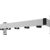 PROREGAL Wandgarderobe Mit 5 Haken Grau