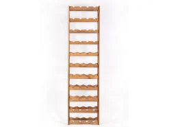 PROREGAL Weinregal Pinotwine HxBxT 166 x 43,4 x 25 cm 44 Flaschen Massives Kiefernholz Braun Geölt