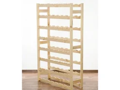 PROREGAL Weinregal Pinotwine HxBxT 118 x 72 x 25 cm 56 Flaschen Massives Kiefernholz Natur Unbehandelt
