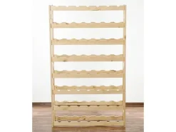 PROREGAL Weinregal Pinotwine HxBxT 118 x 72 x 25 cm 56 Flaschen Massives Kiefernholz Natur Unbehandelt