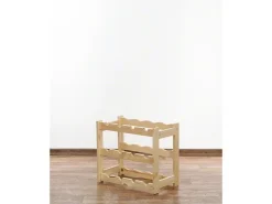 PROREGAL Weinregal Pinotwine HxBxT 38 x 43 x 25 cm 12 Flaschen Massives Kiefernholz Natur Unbehandelt