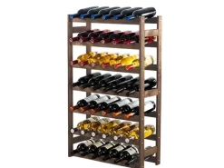 PROREGAL Weinregal Pinotwine HxBxT 102 x 63 x 25 cm 42 Flaschen Massives Kiefernholz Braun Geölt