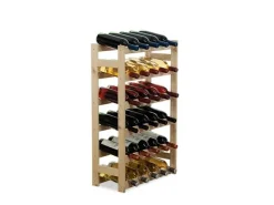 PROREGAL Weinregal Pinotwine HxBxT 86 x 53 x 25 cm 30 Flaschen Massives Kiefernholz Natur Unbehandelt