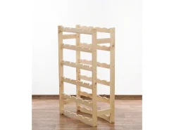 PROREGAL Weinregal Pinotwine HxBxT 86 x 53 x 25 cm 30 Flaschen Massives Kiefernholz Natur Unbehandelt