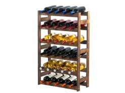 PROREGAL Weinregal Pinotwine HxBxT 86 x 53 x 25 cm 30 Flaschen Massives Kiefernholz Braun Geölt