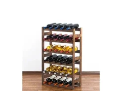 PROREGAL Weinregal Pinotwine HxBxT 86 x 53 x 25 cm 30 Flaschen Massives Kiefernholz Braun Geölt