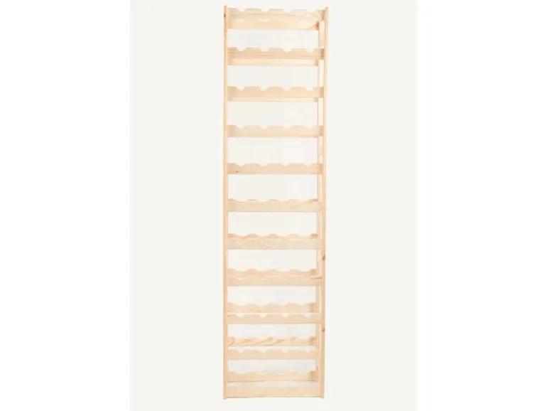 PROREGAL Weinregal Pinotwine HxBxT 166 x 43,4 x 25 cm 44 Flaschen Massives Kiefernholz Natur unbehandelt