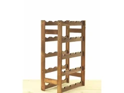 PROREGAL Weinregal Pinotwine HxBxT 70 x 43 x 25 cm 20 Flaschen Massives Kiefernholz Braun Geölt