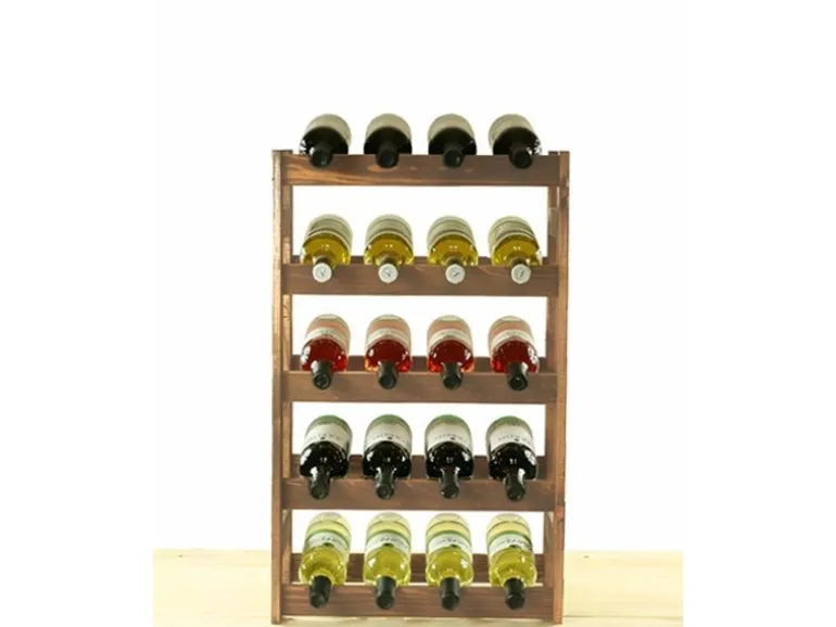 PROREGAL Weinregal Pinotwine HxBxT 70 x 43 x 25 cm 20 Flaschen Massives Kiefernholz Braun Geölt