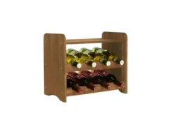 PROREGAL Weinregal Pinotwine C HxBxT 36 x 44 x 26,5 cm 8 Flaschen Massives Kiefernholz Braun Geölt