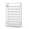 PROREGAL Weinregal Stecksystem T-Profil Grundregal HxBxT 200 x 130 x 30 cm Fachlast 35 kg 8 Ebenen Für 200 Flaschen Lichtgrau
