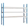PROREGAL Weitspannregal Maximus Pro Grundregal HxBxT 250 x 260 x 50 cm 2 Ebenen Spanplatten Fachboden Fachlast 490 kg Lichtblau & Lichtgrau