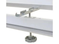 Proregal Whiteboard HxBxT 186x160x50 cm Mobil Rollbar Inkl. Zubehör Magnettafel Memoboard Pinnwand