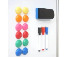 Proregal Whiteboard HxBxT 186x160x50 cm Mobil Rollbar Inkl. Zubehör Magnettafel Memoboard Pinnwand