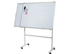 Proregal Whiteboard HxBxT 167x186x57 cm Mobil Rollbar Inkl. Zubehör Mit Ausziehbarer Tafel Magnettafel Memoboard Pinnwand