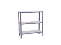 PROREGAL Wohnregal Living Koala Wood mit 3 Fachböden HxBxT 90 x 100 x 30 cm Fachlast 150 kg Lila/Weiß