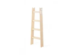 PROREGAL Wood Double Giraffe Holz-Sprossen-Stehleiter mit Sicherheitskette 2 x 5 Sprossen 163 cm Hoch Trittleiter Bockleiter Sprossen-Doppellleiter