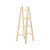 PROREGAL Wood Double Giraffe Holz-Sprossen-Stehleiter mit Sicherheitskette 2 x 6 Sprossen 192 cm Hoch Trittleiter Bockleiter Sprossen-Doppellleiter