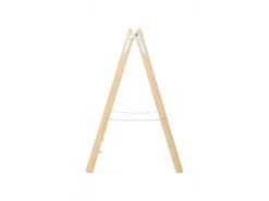 PROREGAL Wood Double Giraffe Holz-Sprossen-Stehleiter mit Sicherheitskette 2 x 6 Sprossen 192 cm Hoch Trittleiter Bockleiter Sprossen-Doppellleiter