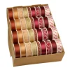 Präsent Geschenkband Weihnachten Kupfer Gold Bordeaux