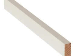Rechteckleiste Weiß lackiert 10 mm x 20 mm Länge 900 mm