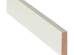 Rechteckleiste Weiß lackiert 10 mm x 40 mm Länge 900 mm